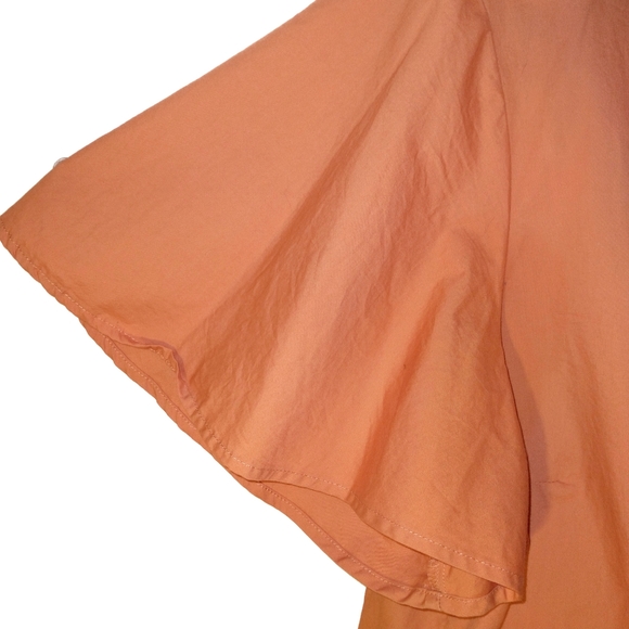 Who What Wear Plus Orange Button-up Blouse 2x - Picture 2 of 5